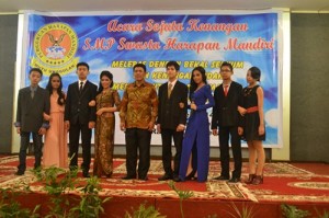Eksklusifnya Perpisahan SMP Swasta  Harapan Mandiri