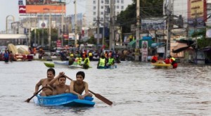 banjir di bangkok thailand